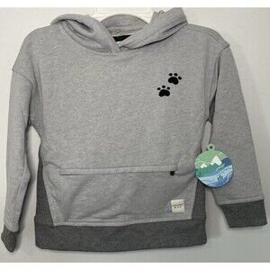 Cubcoats Pimm The Puppy 2 in 1 Transforming Hoodie & Plushie Kids 4-5 Gray